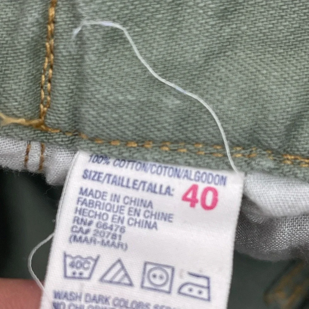 Vintage Tommy Hilfiger Cargo Shorts Mens 36 Green Belted Utility Baggy Y2K